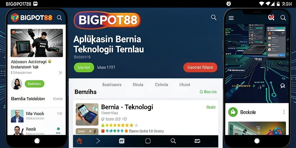 Tampilan antarmuka aplikasi BIGPOT88 yang modern dan responsif.