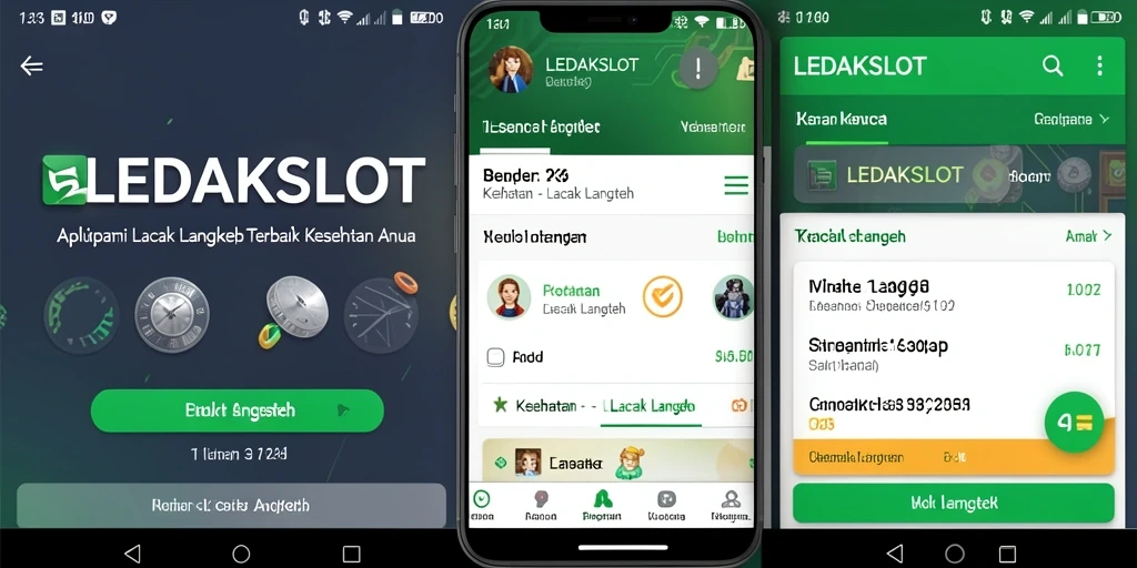 Antarmuka aplikasi Lacak Langkah LEDAKSLOT yang sederhana dan informatif.