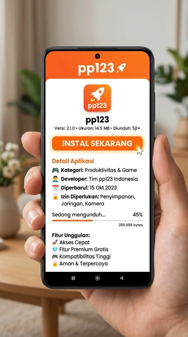 Tampilan halaman APK pp123